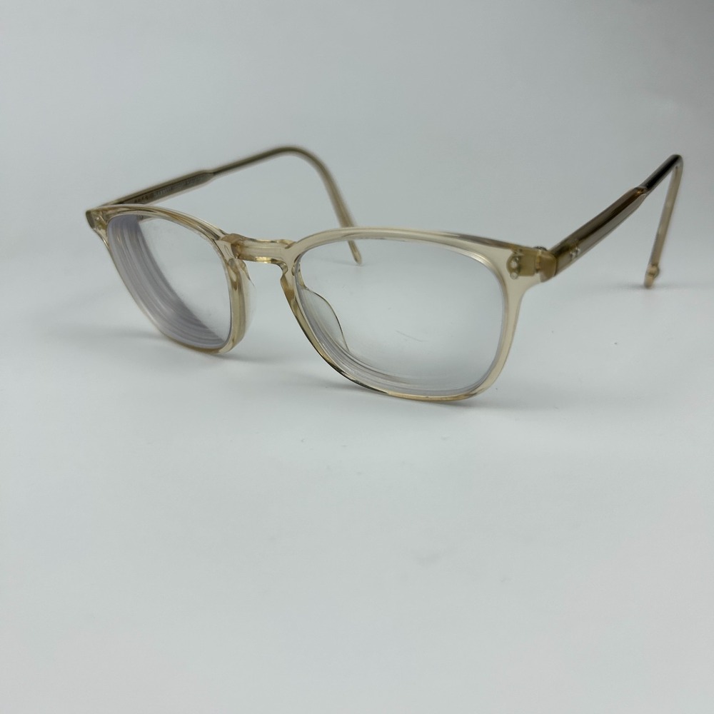Garrett Leight Boon Unisex Eyeglasses Frame Clear Metal Full Rim 48-20-135 mm